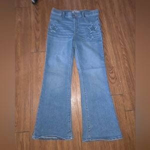 wonder nation Light Blue Flared Jeans with Star Stitching